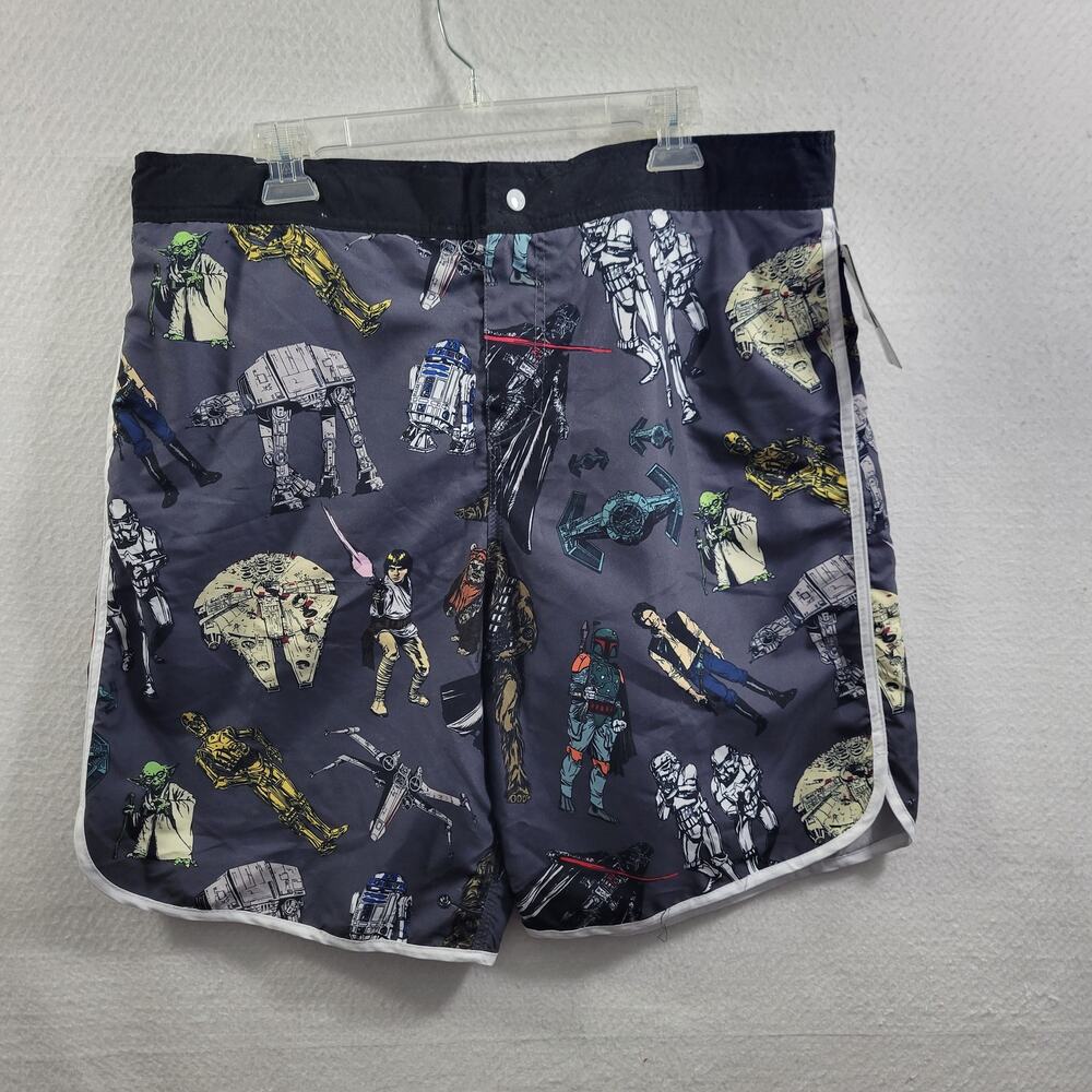 Disney Lucasfilm Star Wars Men's Gray Swim Trunks Size 2XL NWT 4425-1103